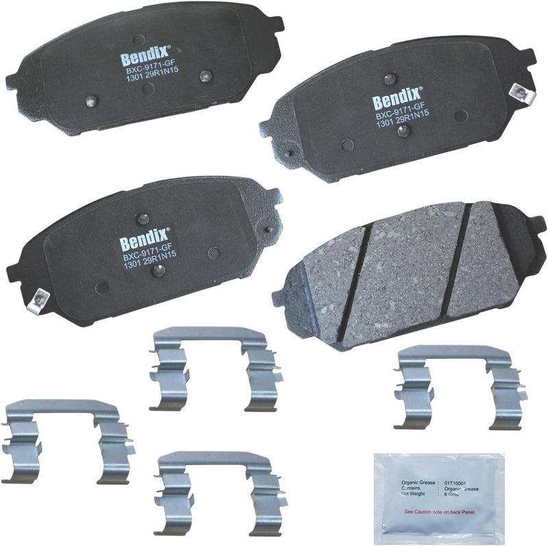 Bendix بطانات الفرامل الأمامية السيراميكية Priority1 CFC1301 لهيونداي فيراكروز 2012-2007 - Image 1